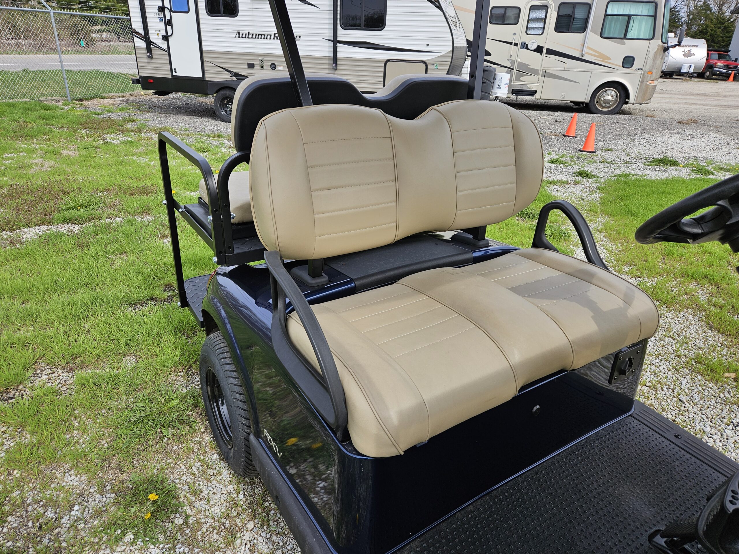 Patriot Blue EZ-GO RXV - Steel Wheels - Image 5